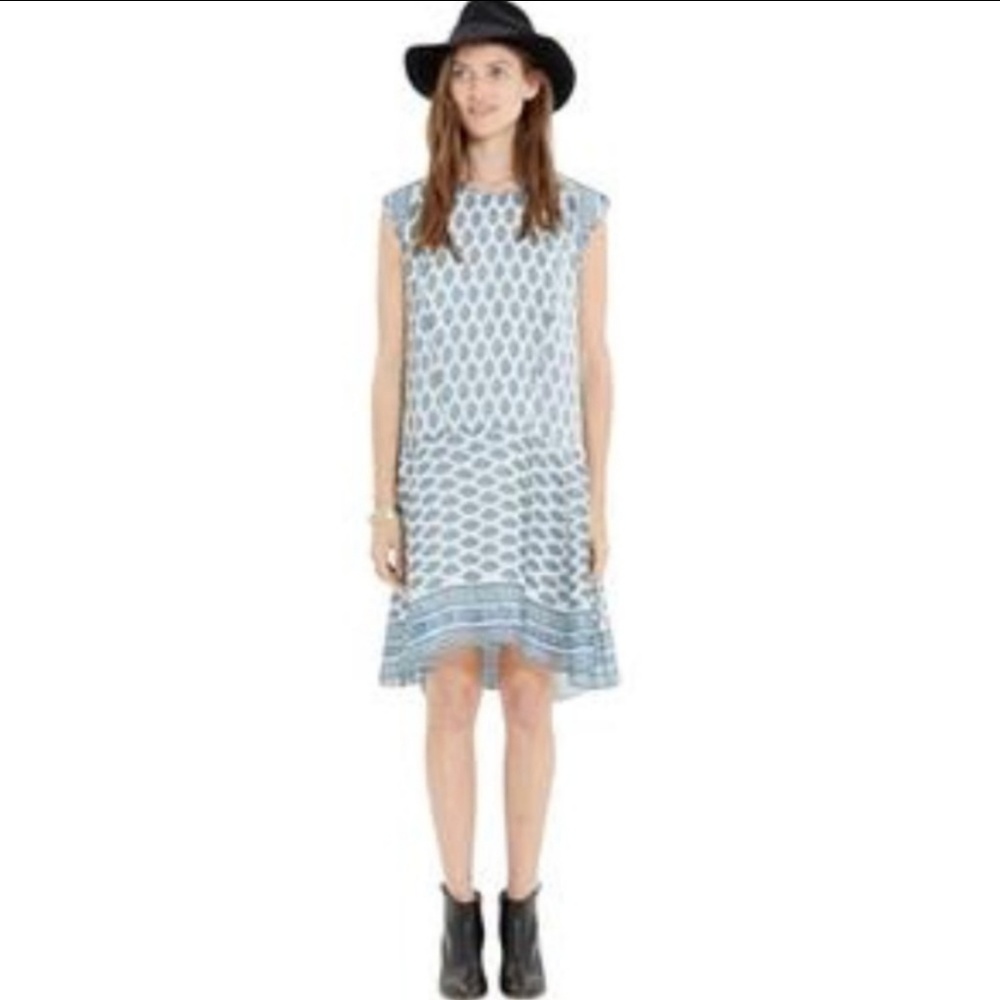 Madewell Skyscape Drop Waist Dress